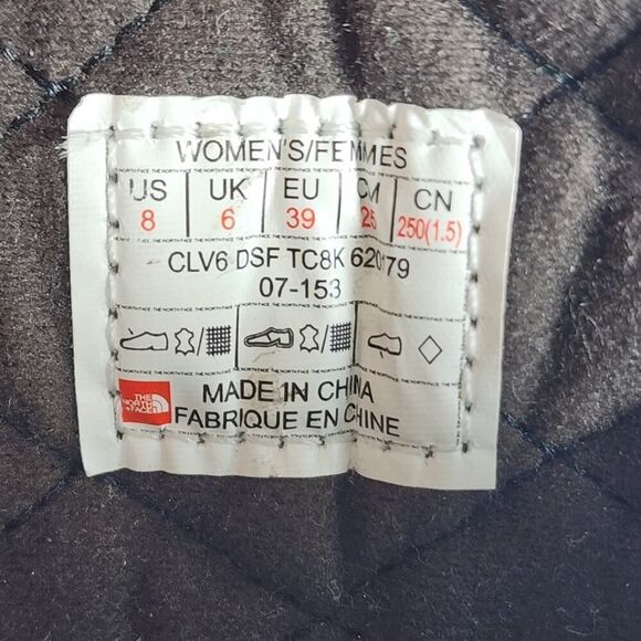 The North Face Women's Ballard US8 Brown Blue Oiled Leather Knit Lace Up Boots - Picture 11 of 16